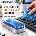 XEVAEVEK Reusable Dust Gel Block – Keyboard Cleaning Gel, Tacky Dust Pickup Putty & Desk Detail Cleaner for Keyboard Gaps, Office Desk, Home Office and Workstation