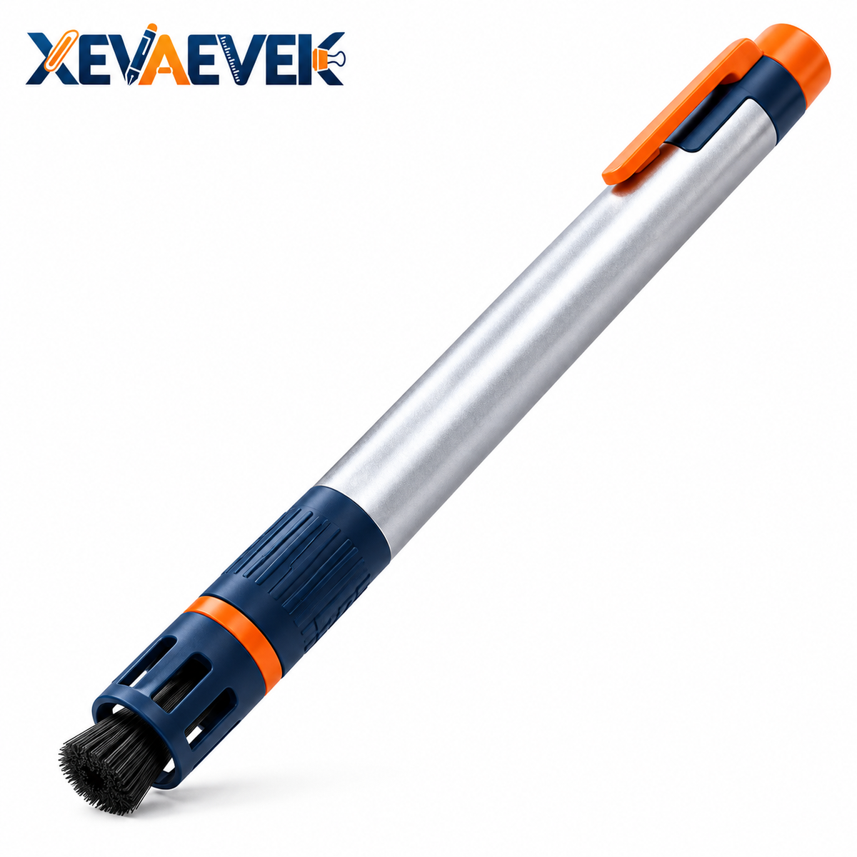 XEVAEVEK USB Port Surround Brush – Precision USB-C Port Exterior Cleaning Brush, Laptop Connector Edge Dust Brush & Electronics Detail Cleaner for Dock, Hub and Office Desk