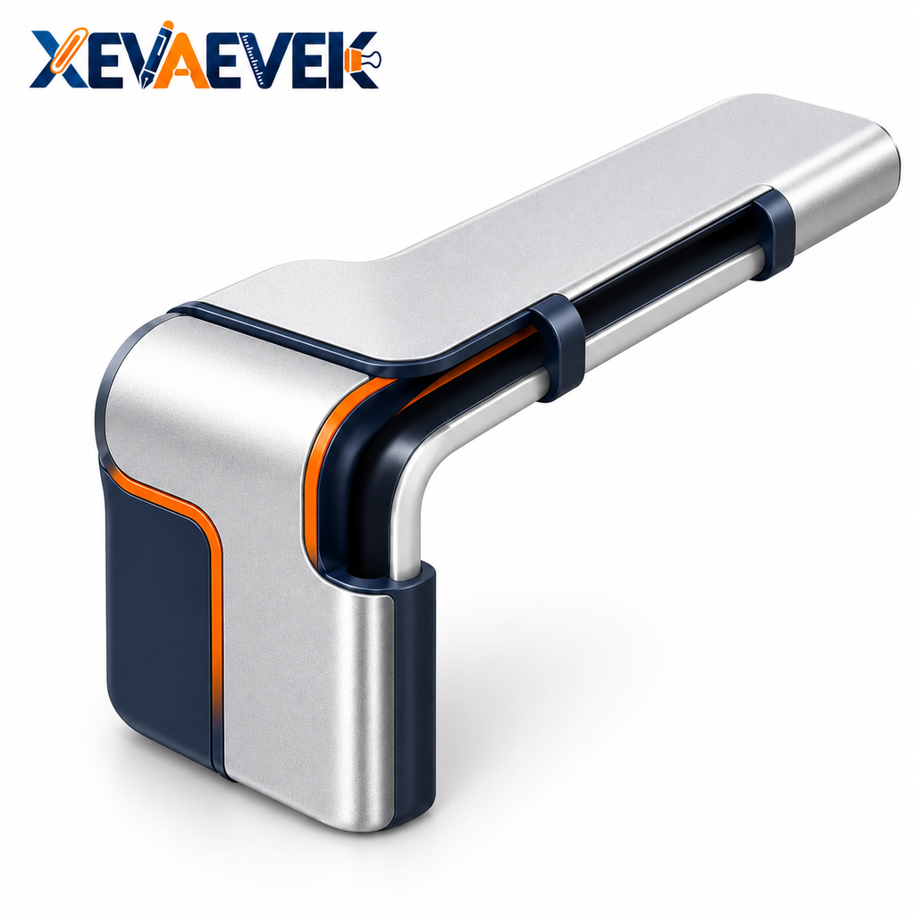 XEVAEVEK Corner Cable Guide – Desk Edge Cord Organizer, Cable Routing Guide, Wire Management Channel for Office Desk, Home Office & Workstation