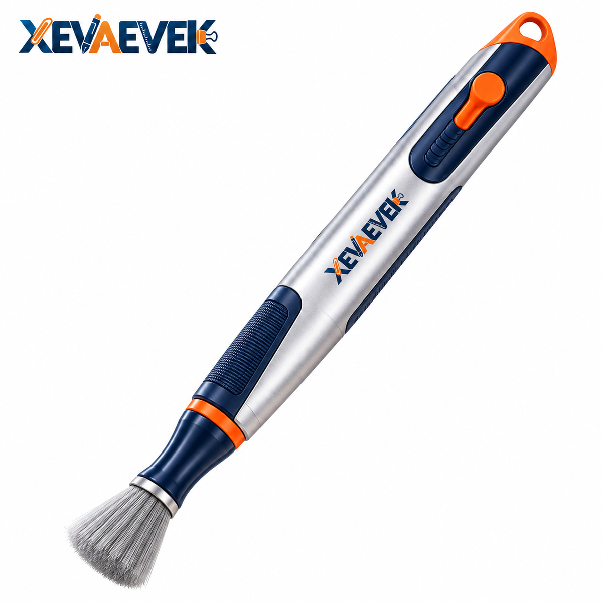 XEVAEVEK Cable Groove Cleaner – Precision Desk Crevice Cleaning Brush, Keyboard Gap Cleaner & Cable Channel Dust Brush for Office Desk, Monitor Stand and Workstation